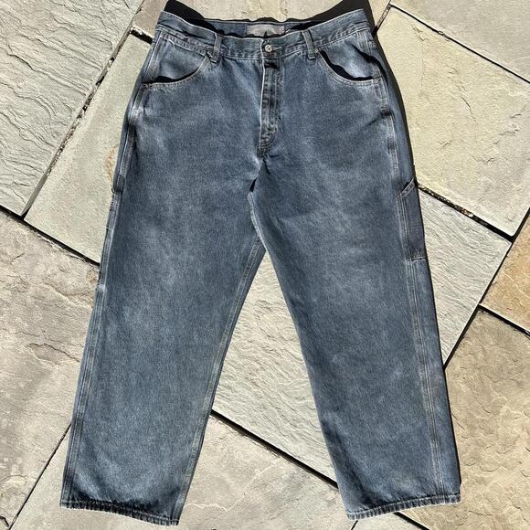 Y2K 2001 Dark Overdye Levi’s Carpenter Work Jeans Reworked